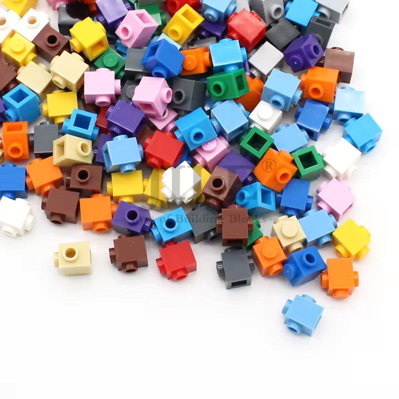 jile MOC 47905 modifiziert 1x1 mit Nieten auf 2 Seiten gegenüberliegender Brettbausteine Ziegel, Zubehör, 30-teiliges Set, Bunt / Mehrfarbig - Bild 3