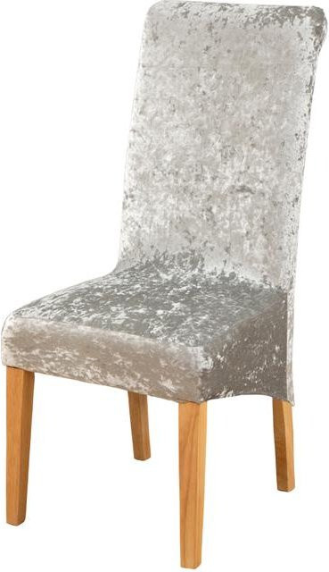 S-EMIGA Stuhlhussen aus glänzendem Samt in Gold mit hoher Rückenlehne, XL-Größe für Esszimmer und Hochzeiten, Stretch-Spandex-Hüllen für Stühle (60-75 cm) - Bild 1