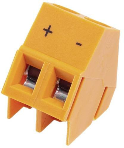 Weidmüller Leiterplattenklemme 2,5mm² Polzahl 2 in Orange (500 Stück Box) - Bild 1