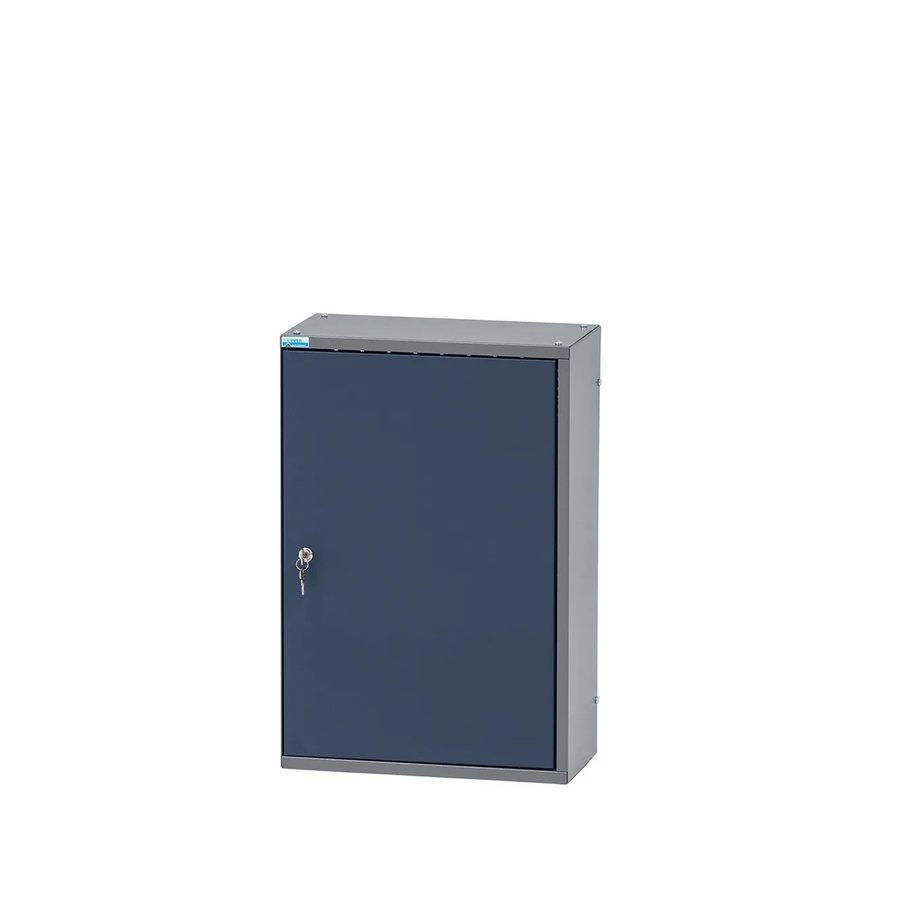 Küpper Hängeschrank Eintürig aus Stahlblech mit 2 Fachböden, Dunkelblau, B: 60 cm, T: 40 cm, H: 20 cm - Bild 2
