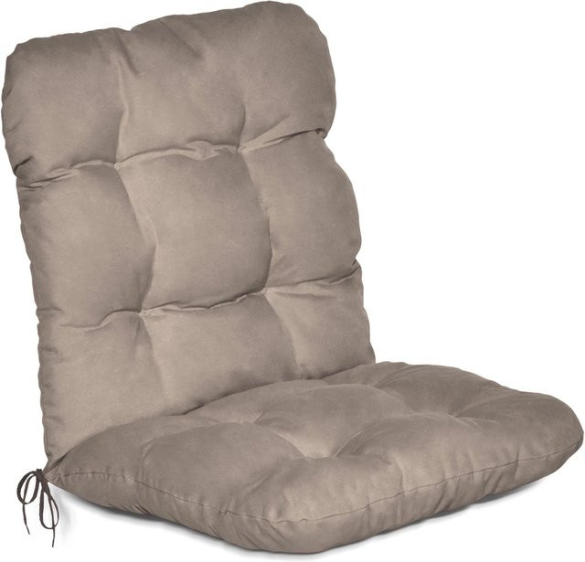 Beautissu Flair NL Sitzkissen Niedriglehner Auflage in Taupe, B/T/H: 100 x 50 x 8 cm - Bild 1