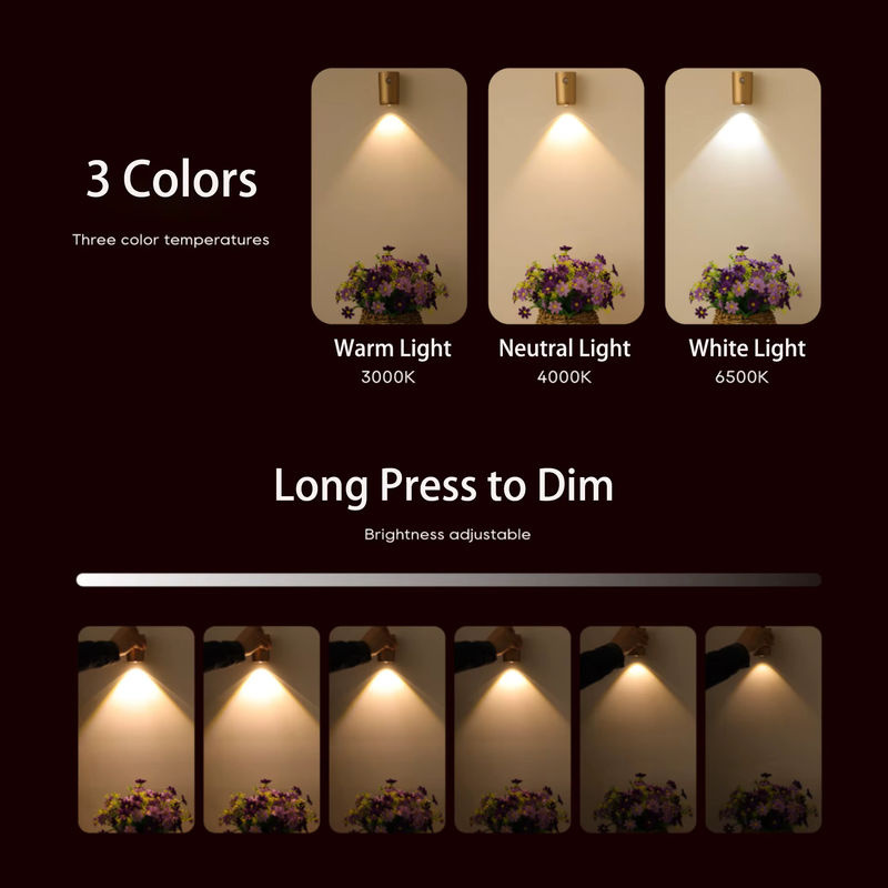 Ggbingo Moderne Wandlampe mit Bewegungssensor und USB-Aufladung, Magnetische Induktionsleuchte für Flur und Treppe - Bild 5