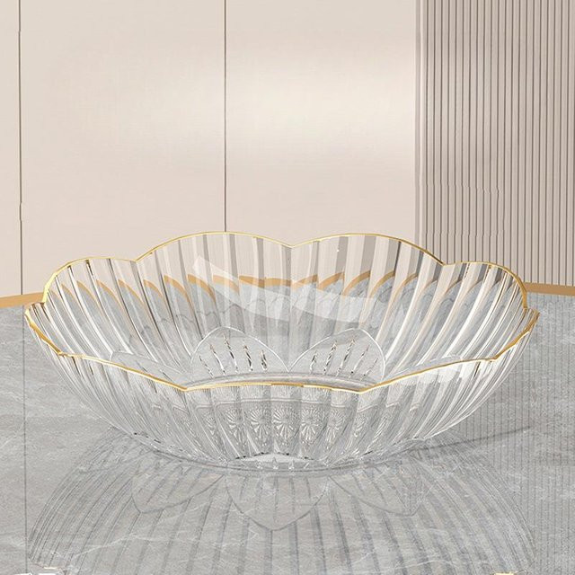 Yiran Furniture Obstschale aus Kunststoff PET in Weiß für Snacks und Trockenobst - Bild 1