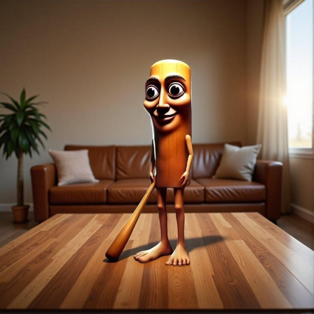 Tung Tung Sahur 3D Gedruckte Figur Hai, Puppe, Dekoration - Bild 1