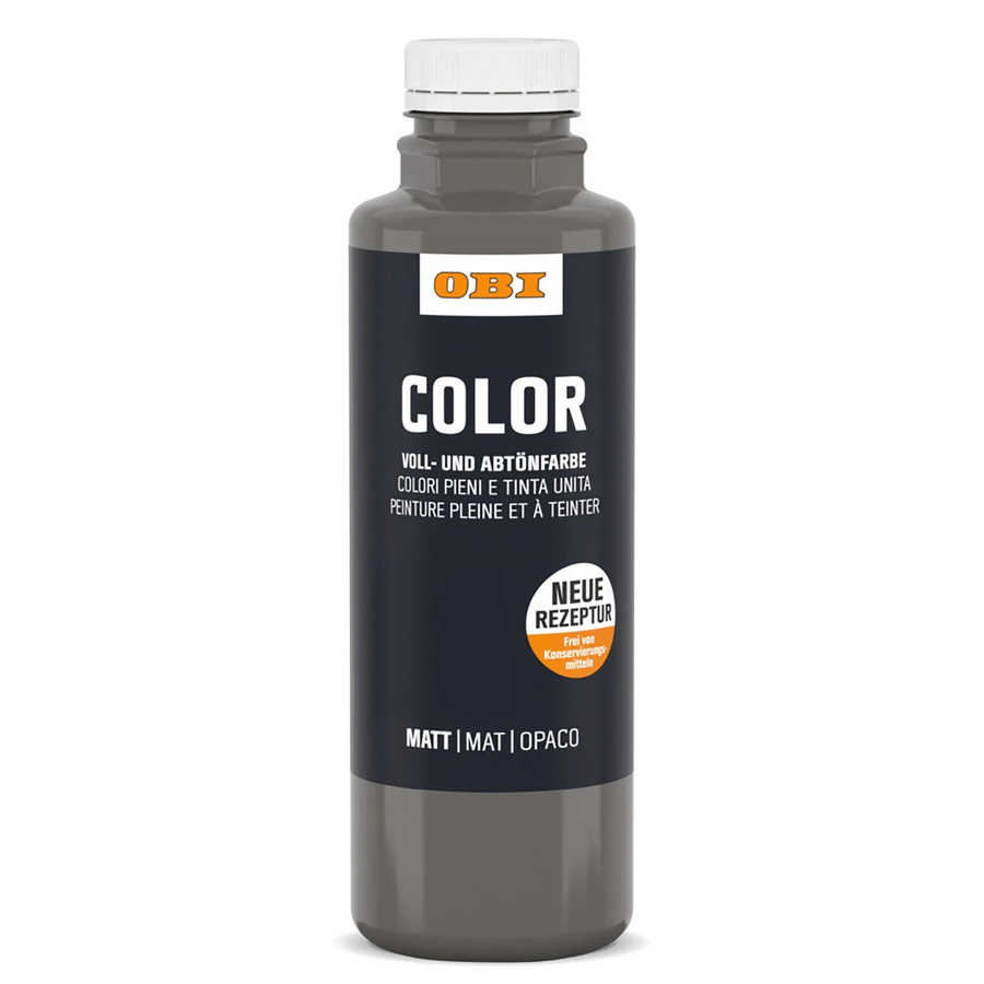 OBI Color Abtönfarbe Anthrazit 500 ml wasserbasierte Dispersionsfarbe - Bild 2