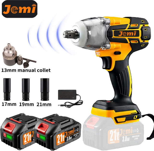 Jemi Tool Akku-Schlagschrauber zum Befestigen von Metall und Holz - Bild 1