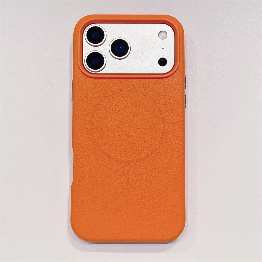 Xeber Luxus Business Magnetische PU Leder Schutzhülle für iPhone kompatibel mit MagSafe, Farbe: Weiß - Bild 4