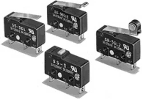 Omron SS-5D2 Mikroschalter Schwarz 125 V/AC 5A - Bild 1