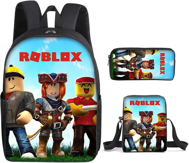 Roblox Schultaschen-Set für die Grund- und Sekundarschule mit Federmäppchen in Multicolour - Bild 1