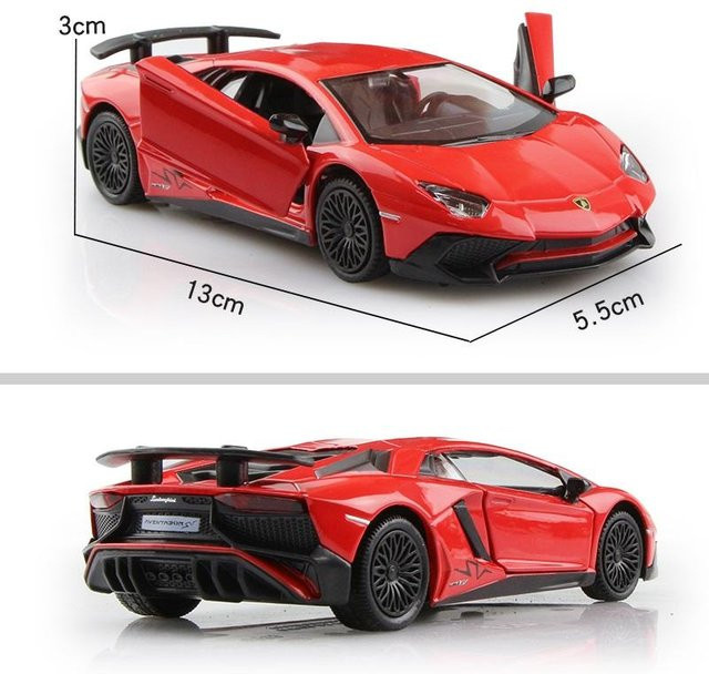 RMZ City Lamborghini Aventador LP750-4 SV Coupe, Spielzeugfahrzeug, 1:36, Schwarz - Bild 1