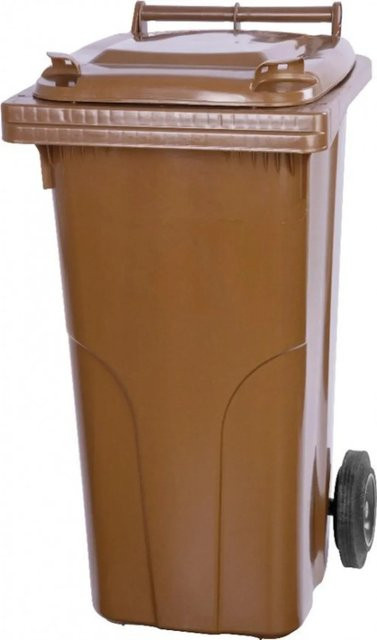 PROREGAL Mülltonne Mgb aus HDPE-Kunststoff in Braun mit 120 Litern Fassungsvermögen - Bild 1