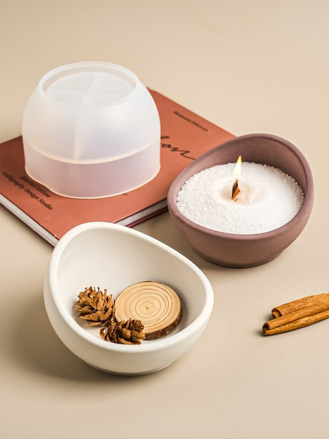 Silikonform UDOCOOL für runde Kerzen, Tassen, Zement-Blumentöpfe und Beton-Schalen zur DIY-Gestaltung von Harz- und Kerzen-Accessoires - Bild 1