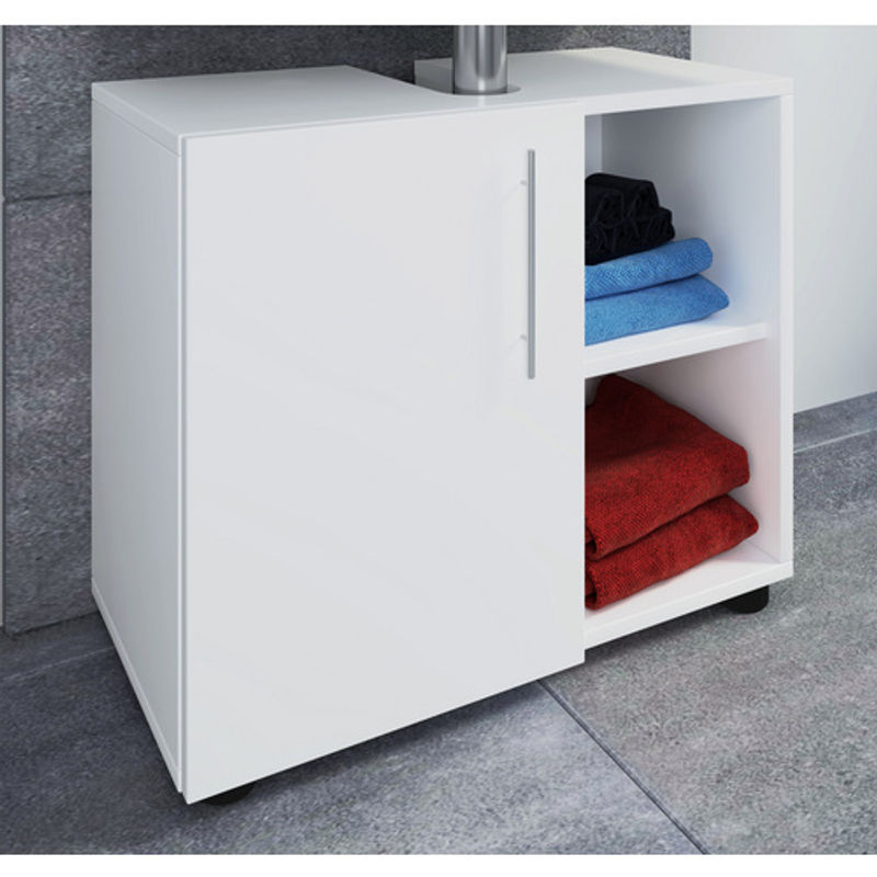 VCM Waschbeckenunterschrank Flandu in Weiss mit offenen Regalfächern, B/H/T: 29,6 x 50,7 x 60,2 cm - Bild 2