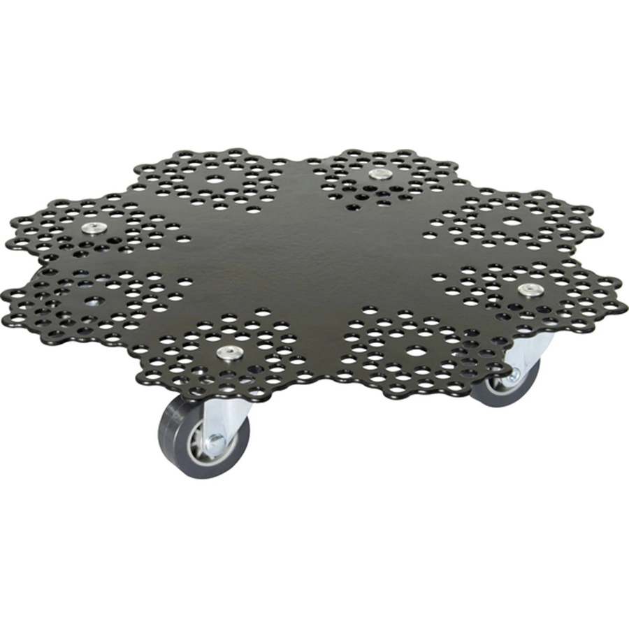 Wagner Pflanzenroller GH 0949 Schwarz Matt mit Stahlplatte, B/T: 30 x 30 cm - Bild 2