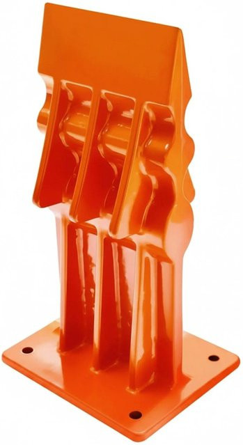 Relaxdays Manueller Holzspalter aus Stahl in Orange B/T/H: 18 x 10 x 8 cm - Bild 1