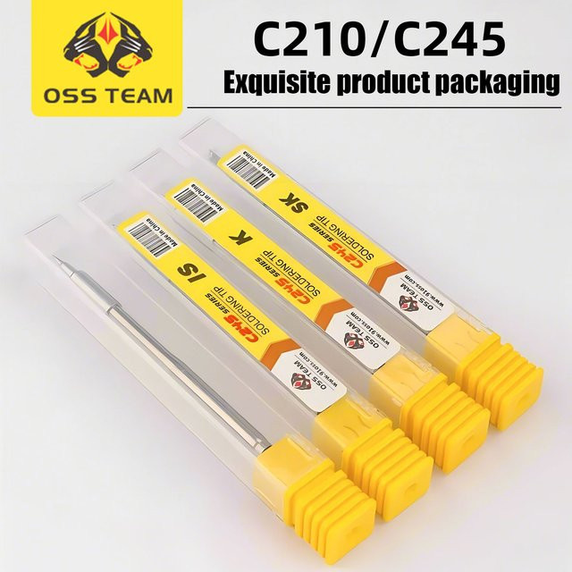 OSS TEAM Ersatz-Lötkolbenspitzen für C210 C245 C115 Schweißgeräte in Silber - Bild 1