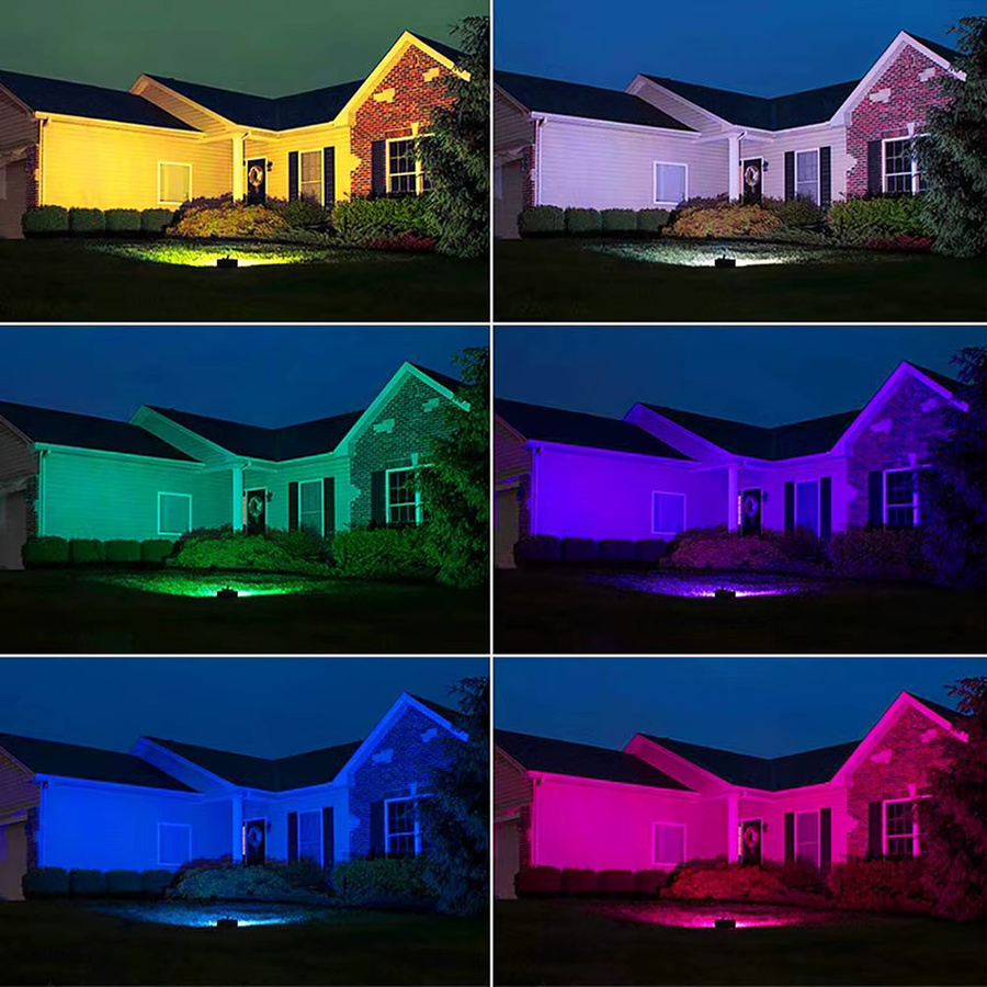 Wasserdichter RGB LED Flutlicht Scheinwerfer IP68 für Outdoor und Garten in Multicolour - Bild 3