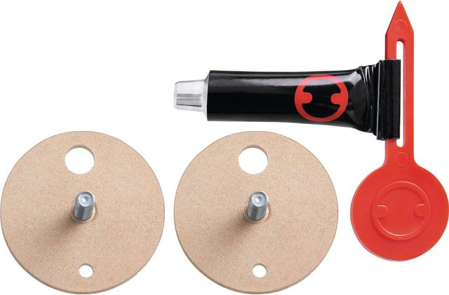 Tesa Power Kit Adapter-Set BK43-2 Klebeadapter aus Metall in Braun und Silberfarben - Bild 1