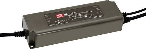 Mean Well MW PWM-120-24 LED-Treiber, dimmbarer LED-Trafo in Grau, 120W, 24V/DC, 5A, IP67 - Bild 1