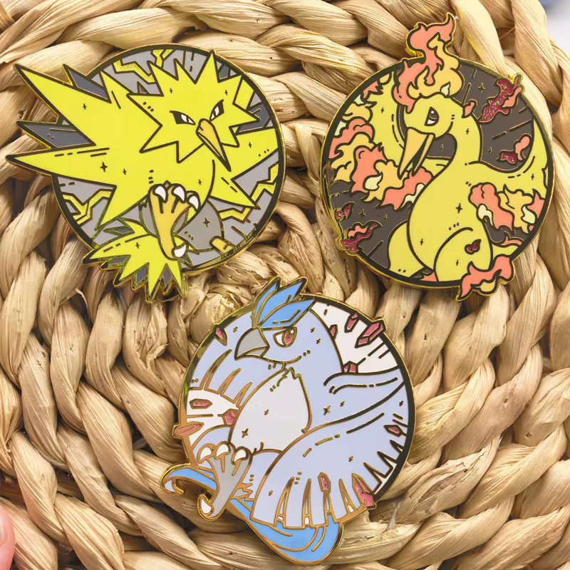 TAKARA TOMY Pokemon-Broschen aus Emaille, Metallabzeichen, Unisex - Bild 2