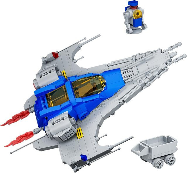 Gobricks MOC Zeitloses Raumschiff Discovery Konstruktionssteine ab 14 Jahren - Bild 1