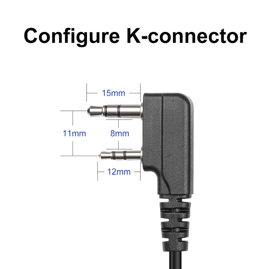 Baofeng USB-Programmierkabel mit K-Stecker in Schwarz für Walkie-Talkies UV-5R BF-888S UV-21 K5Plus 5RM Quansheng UV-K6 - Bild 2