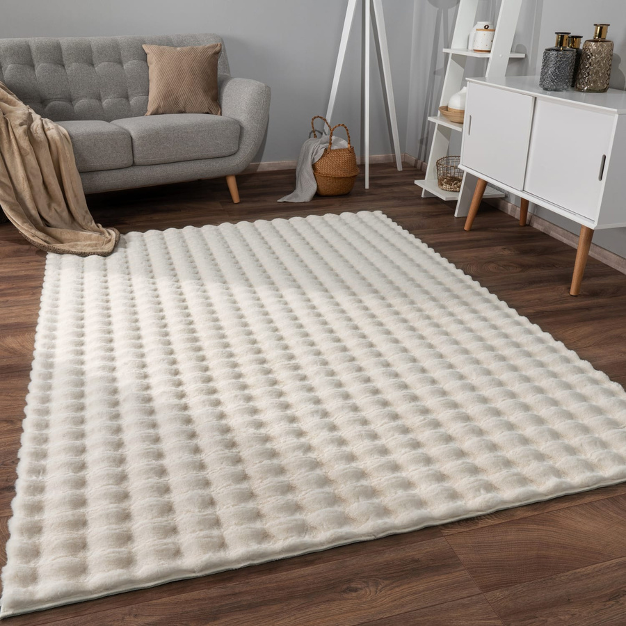 Fellteppich Arnia in Beige, B/T: 120 x 160 cm - Bild 2