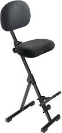 Stehhilfe meychair Futura Light AF-SR-11041 in Schwarz, klapp- und sitzhöhenverstellbar mit Aufstieghilfe, B: 37 cm, T: 21 cm, H: 54-90 cm - Bild 1