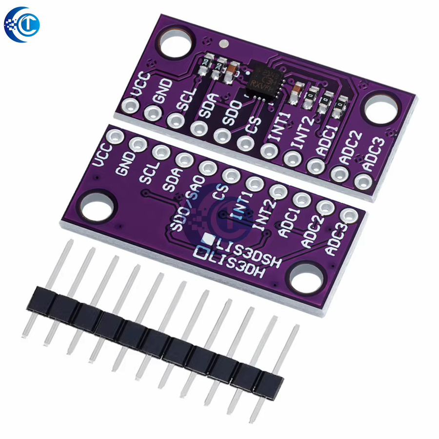EGBO LIS3DH hochauflösendes dreiachsiges Beschleunigungsmessermodul in Lila für Arduino - Bild 4