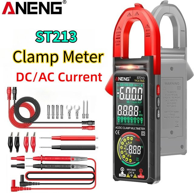 ANENG Digitales Zangenmessgerät ST213 Multimeter mit großem Farbbildschirm für DC/AC-Strom bis 400 A, Spannung, Frequenz, NCV und Widerstand - Bild 1