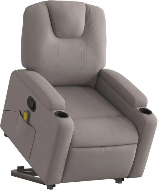vidaXL Massagesessel mit Aufstehhilfe in Taupe aus Stoff Modell 1 - Bild 1