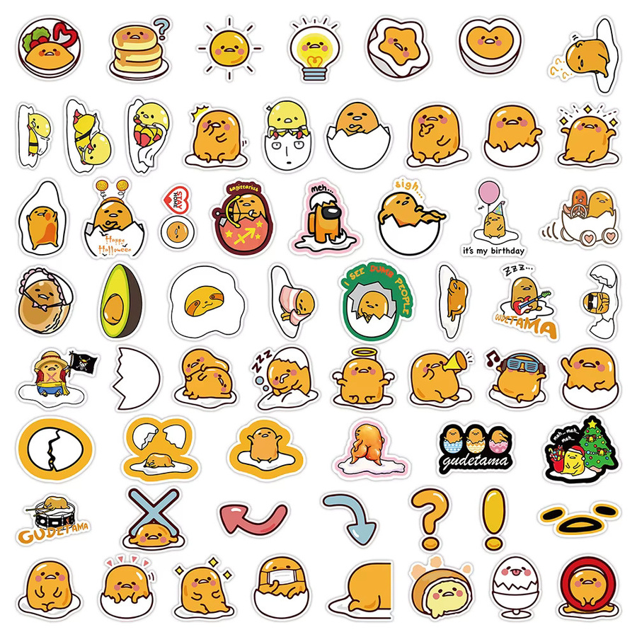 Sanrio Gudetama Aufkleber, Sticker, Bunt / Mehrfarbig - Bild 2