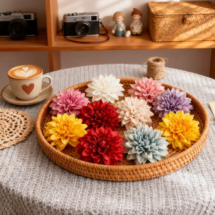 TTCY Künstliche Rosenköpfe in Mehrfarbig für Heimdekoration, Hochzeit und DIY-Projekte - Bild 3
