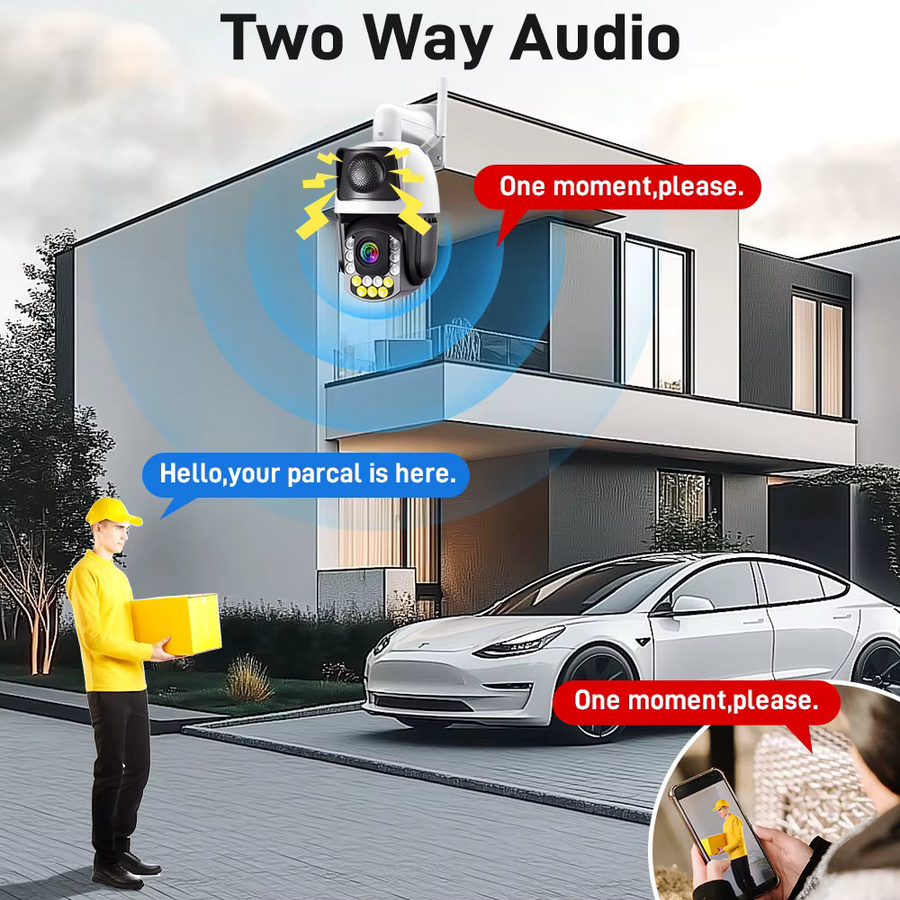 ASECAM 8MP 4K PTZ IP-Kamera mit 30-fachem optischem Zoom, WLAN und PoE, Outdoor Speed Dome Überwachungskamera mit AI Tracking und Audio, Onvif und icsee kompatibel - Bild 5