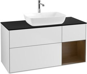 V&B Waschtischunterschrank Finion in Weiß lackiert, Breite: 120 cm, Tiefe: 50,1 cm, Höhe: 50,1 cm - Bild 1