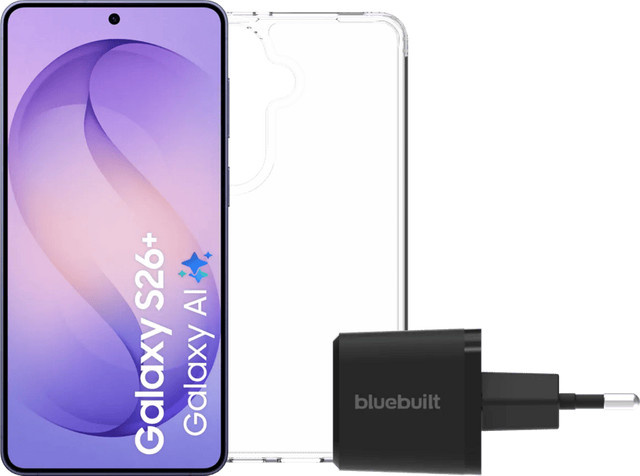 Samsung Galaxy S26 Plus 512GB 5G Smartphone Dunkelblau mit Basis-Zubehörset - Bild 1