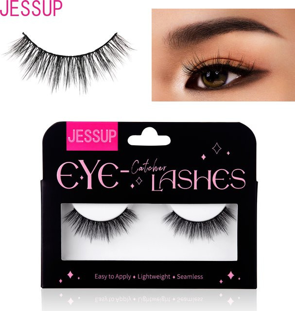 Jessup Falsche Wimpern, 3D-Faux-Nerzwimpern, natürlich, 1 Paar - Bild 1