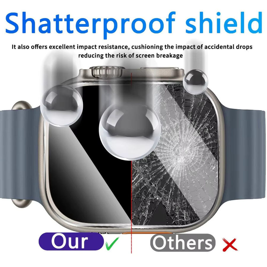 Amazfit Bip Max Displayschutzfolie aus gehärtetem Glas mit Installationsset, transparent, 9H kratzfest - Bild 4