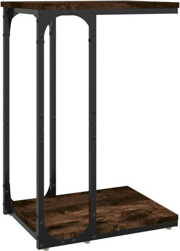 Vidaxl Beistelltisch Industrial im Design Braun aus Holzwerkstoff und Metall, B/T/H: 40 x 30 x 60 cm - Bild 1