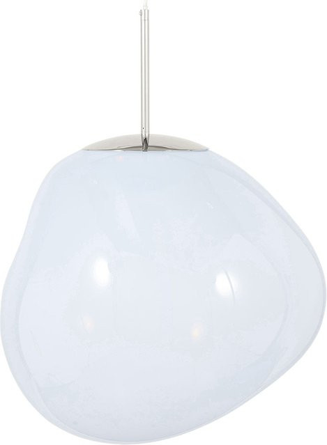 Tom Dixon Melt LED-Pendelleuchte in Silber und Opalglas mit integriertem LED-Leuchtmittel (3000K) - Bild 1