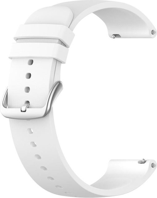MY-CASE Uhrenarmband Silikon, 20mm, Weiß, Unisex - Bild 1