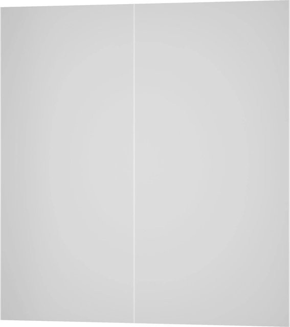 Duschparadies Duschrückwand Wandverkleidung als Fliesenersatz aus Aluverbundplatte in Matt Weiß, 2 Stück, B: 200 cm, H: 210 cm, Dicke: 3 mm - Bild 1