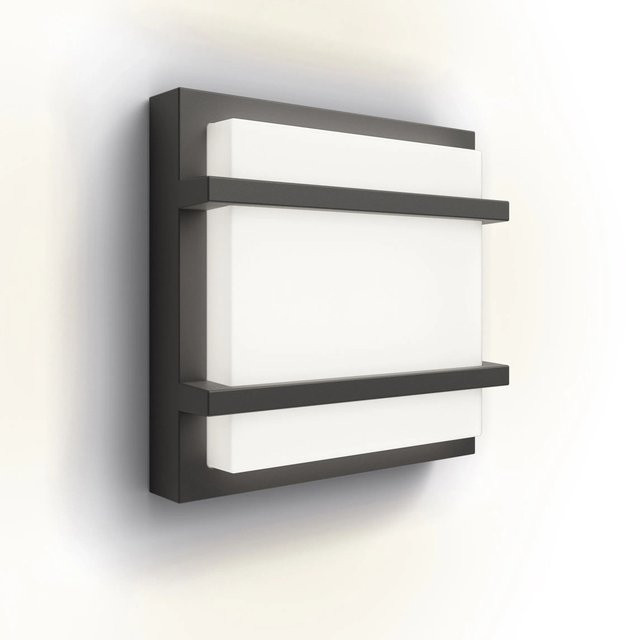 Philips Petronia LED-Außenwandleuchte in Anthrazit mit warmweißem Licht (2.700 K) - Bild 1