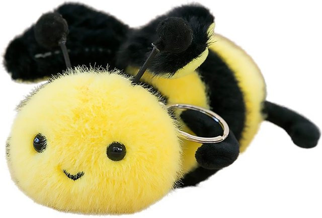 Schlüsselanhänger Insekten-Plüsch, Mini-Schnecke, Biene, Kinder - Bild 1