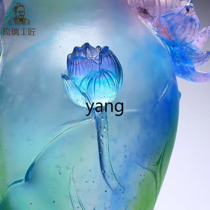 LTT Antike Lotus-Vase mit Buddha als dekoratives Keramik-Ornament für dein Zen-Wohnzimmer - Bild 4