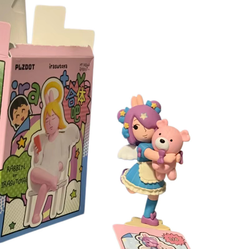 Plzdot Irasutoya X My Friend Rabbit, Modellspielzeug, Rosa Kaninchen, Einzelfigur - Bild 7