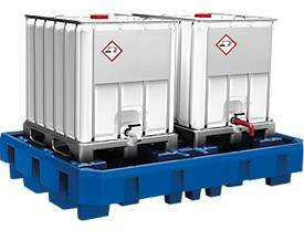 Asecos IBC/KTC Station aus Polyethylen unterfahrbar mit Abfüllbereich - Bild 1