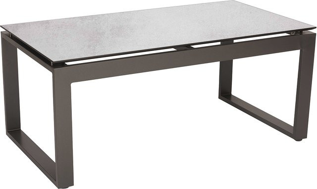 Stern Beistelltisch Allround aus Aluminium in Anthrazit mit Silverstar 2.0 Tischplatte in Zement hell Dekor - Bild 1