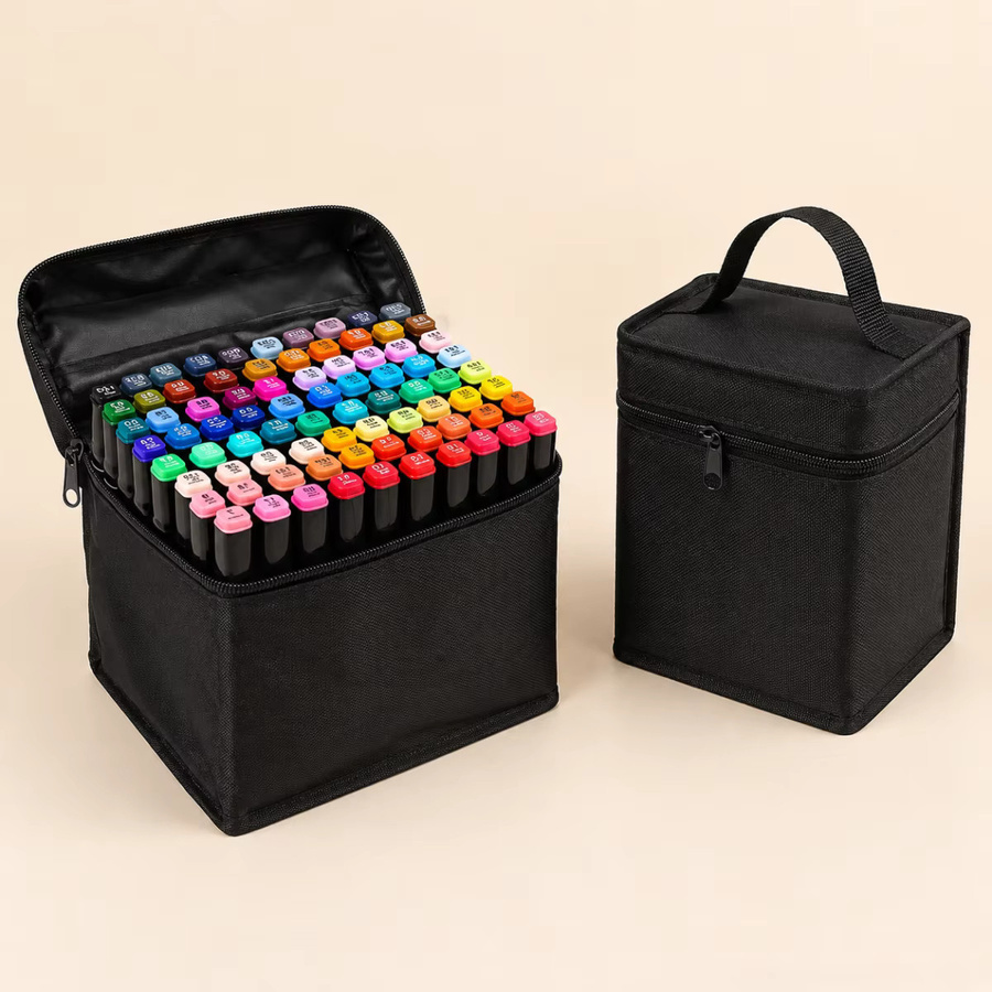 120 Farben Doppelstift Marker Set mit Aufbewahrungsbox für Künstler und Studenten in Multicolour - Bild 2