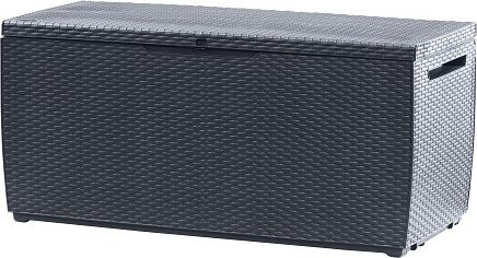 Keter Rattan Style Box in Anthrazit und Grau aus Polypropylen mit Rattan-Optik - Bild 1